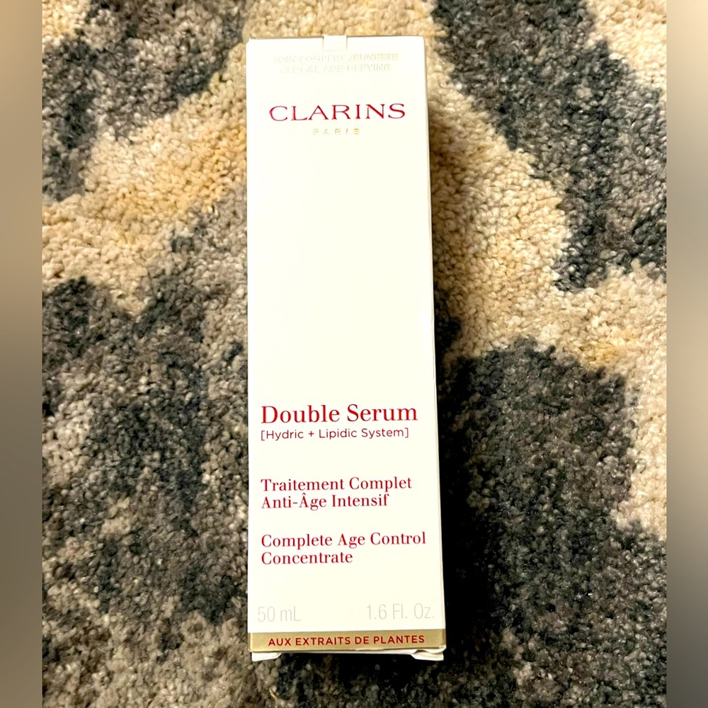 New in box Clarins Double Serum